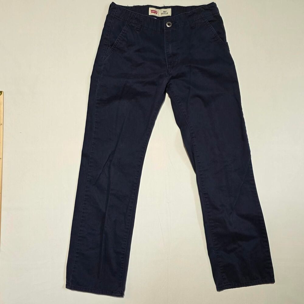 Levi's 505 Boy's size 18 29W 29L Regular Fit Navy Cotton Pants 2008 date code